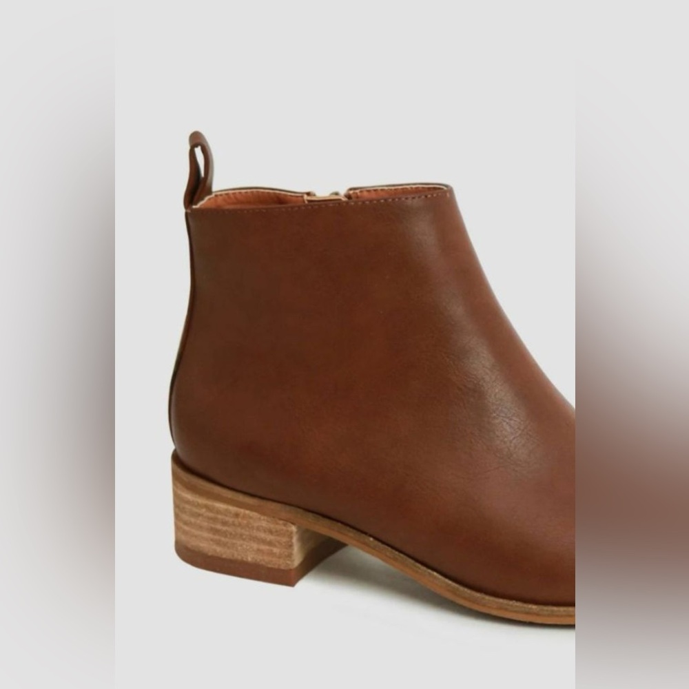 Beast Fashion PU Leather Block Heel Boots - Picture 3 of 3